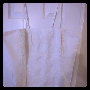 Ashley Stewart White Spaghetti Strap Top